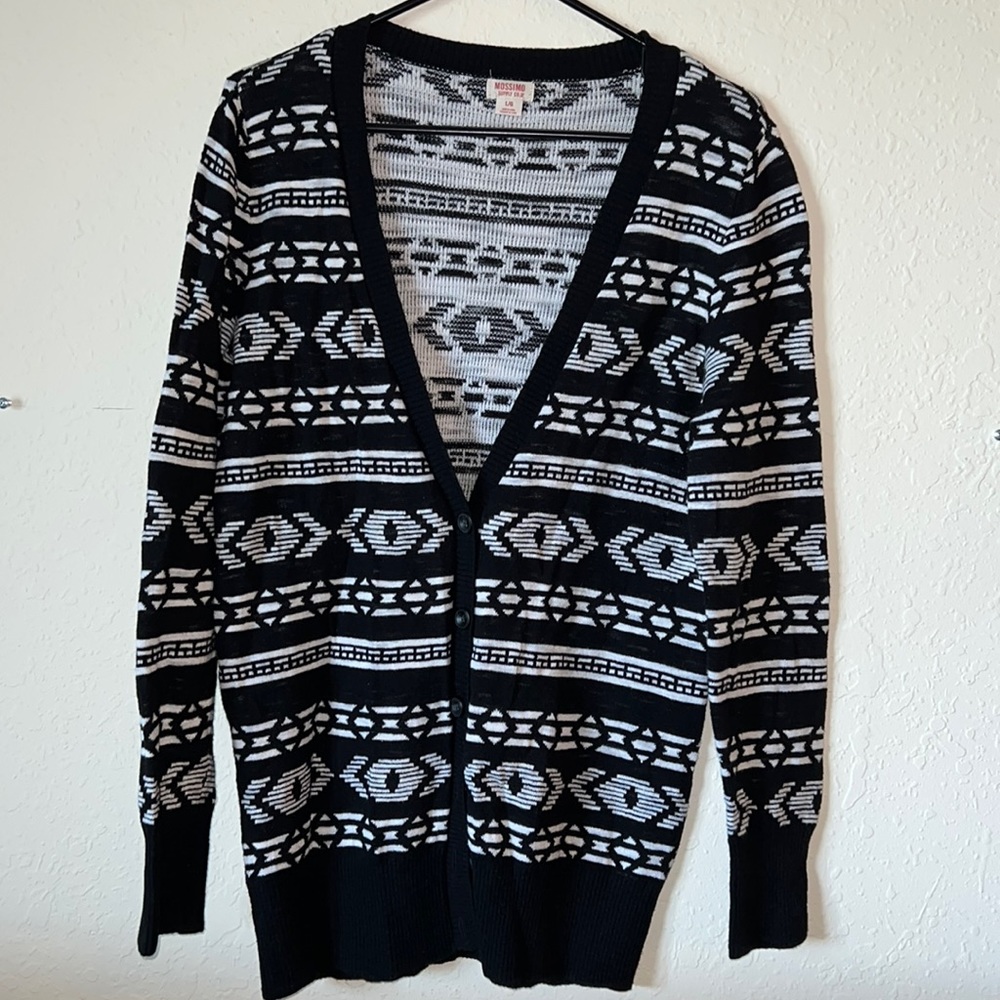 MOSSIMO geometric print sweater